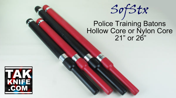 SofStx Padded Police Training Batons with Hollow or Nylon Core